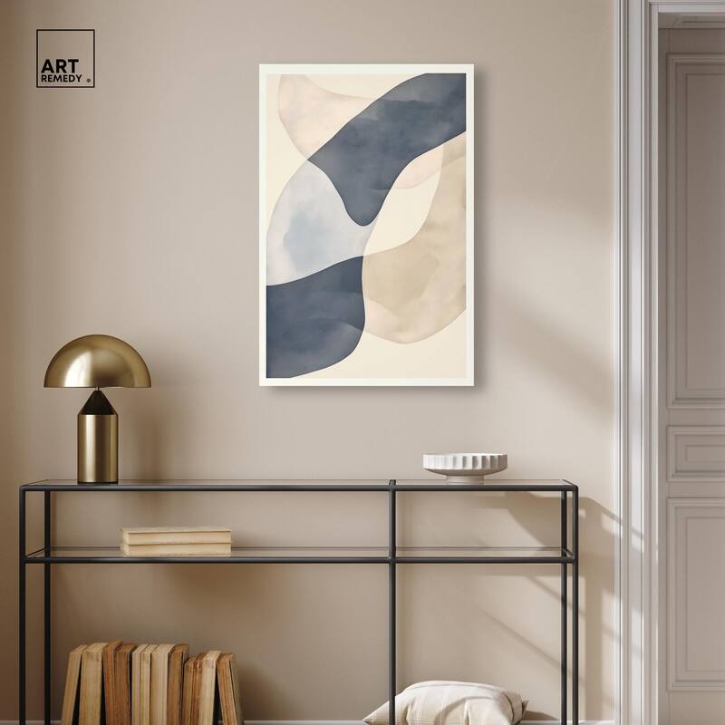 Organic Ovals Canvas by Art Remedy, Gallery Wrapped