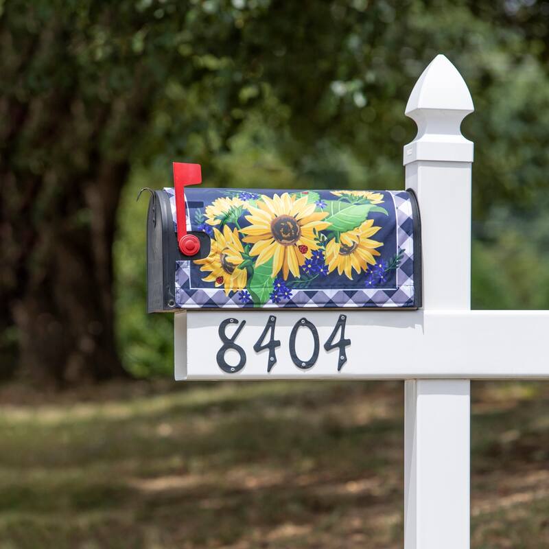 Sunflower Welcome Sublimated Mailbox Cover