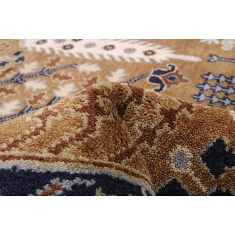 ECARPETGALLERY Hand-knotted Serapi Heritage Brown Wool Rug - 7'11 x 10'0