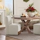 preview thumbnail 3 of 89, Spruce & Spring Charlotte Upholstered Dining Chairs with Casters Set of 2