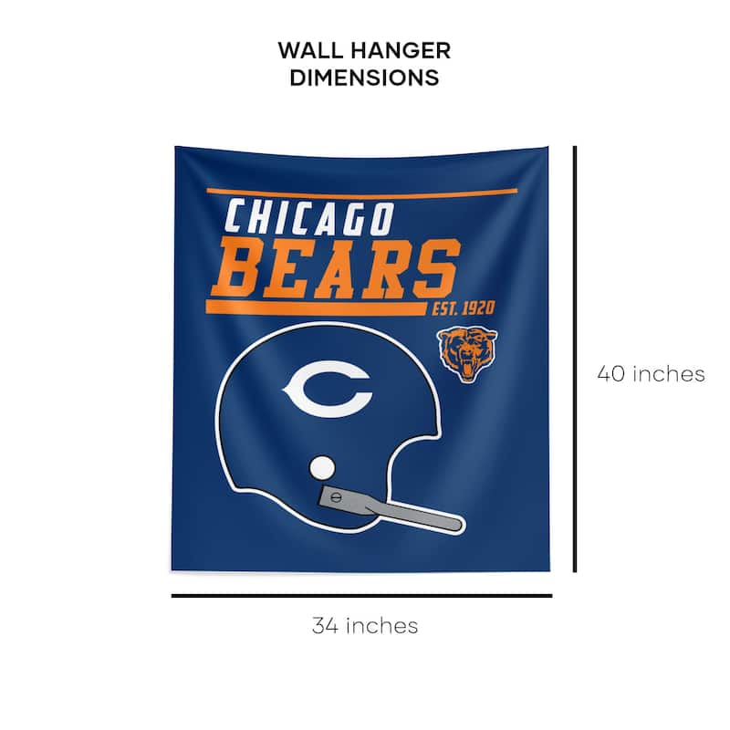 NFL Chicago Bears 40 YD Dash Legacy Wall Hanging - 34"x40"