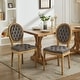 preview thumbnail 14 of 14, Set of 2 French Country Armless Dining Chairs with Padded Seat