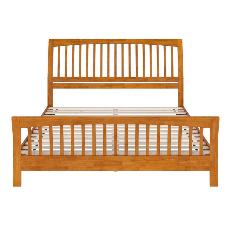 AFI Orleans Solid Wood Low Profile Platform Bed with Matching Footboard