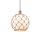 Option Antique Copper / White Glass / Brown Rope