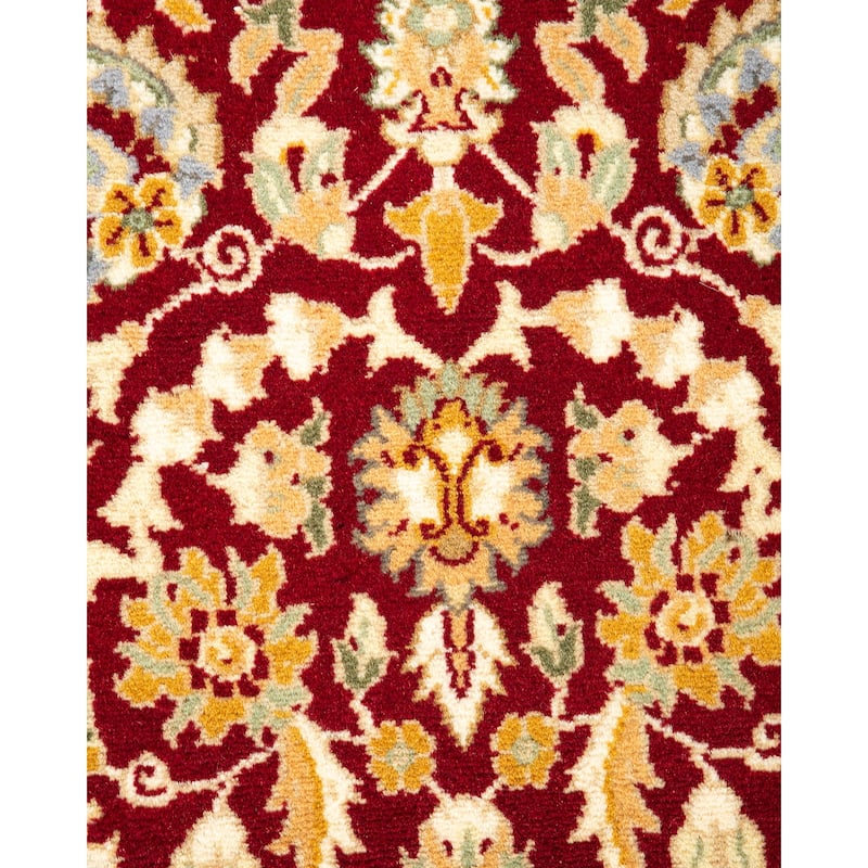 Overton Handknotted Wool Traditional Oriental Red Area Rug - 3' x 5'