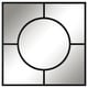 preview thumbnail 1 of 4, Uttermost Spurgeon Square Window Mirror - 39"W X 39"H X 2"D Black