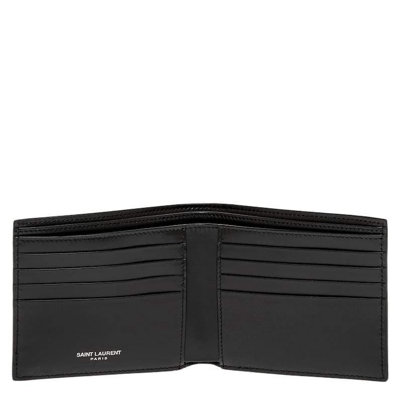 Saint Laurent Men's Tiny Cassandre East/West Bifold Wallet