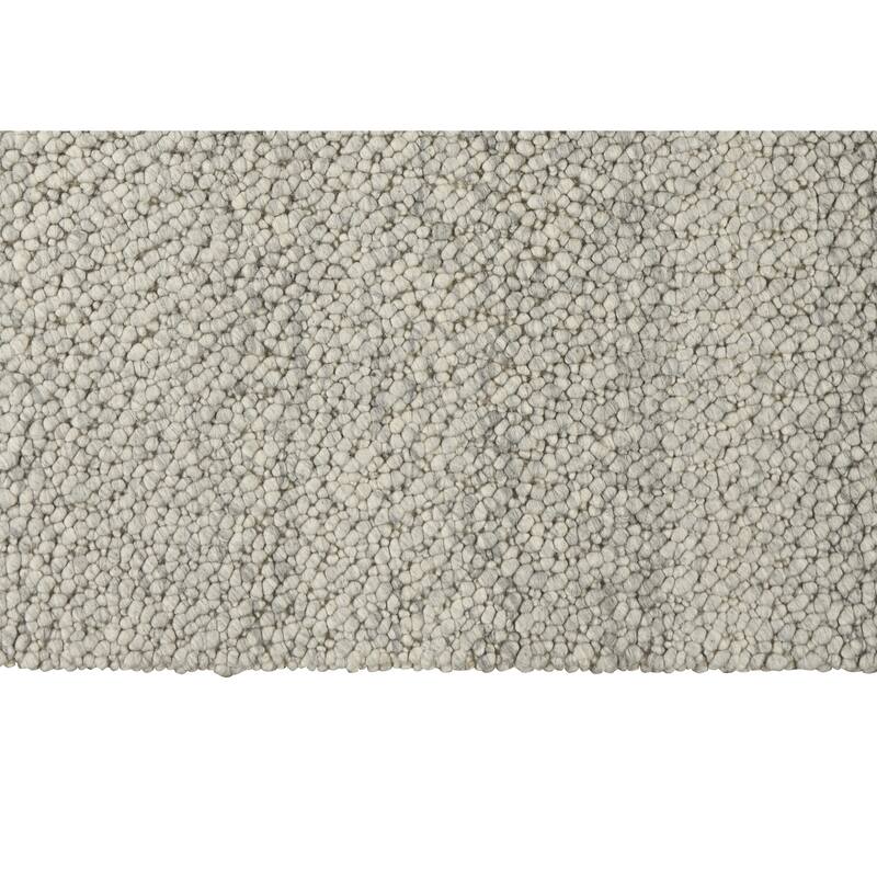 Calvin Klein Riverstone Modern Textured Loop Solid Wool Area Rug