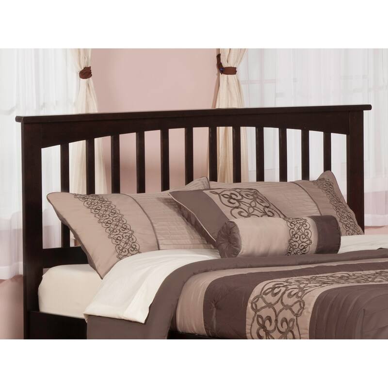 AFI Mission Headboard with Attachable Charger - Espresso - King