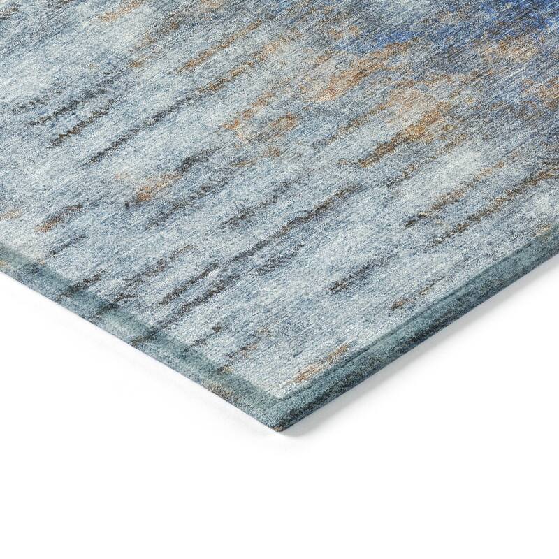 Machine Washable Indoor/ Outdoor Contemporary Ombre Chantille Rug