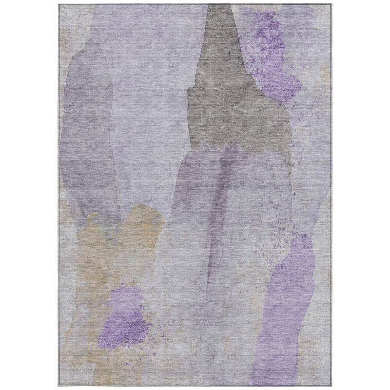 HomeRoots Abstract Transitional Rectangle Outdoor Rug