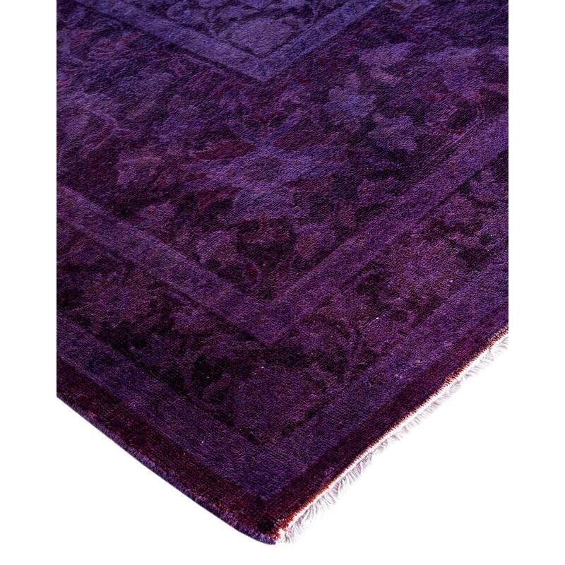 Vibrance One-of-a-Kind Hand-Knotted Area Rug - Purple, 12' 3" x 17' 6" - 12' 3" x 17' 6"