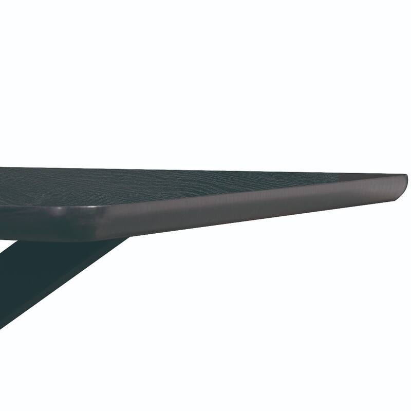 Ravenna Modern 63" Rectangular Dining Table with Solid Wood Top & X-Shape Metal Legs for Home Kitchen Dining Room