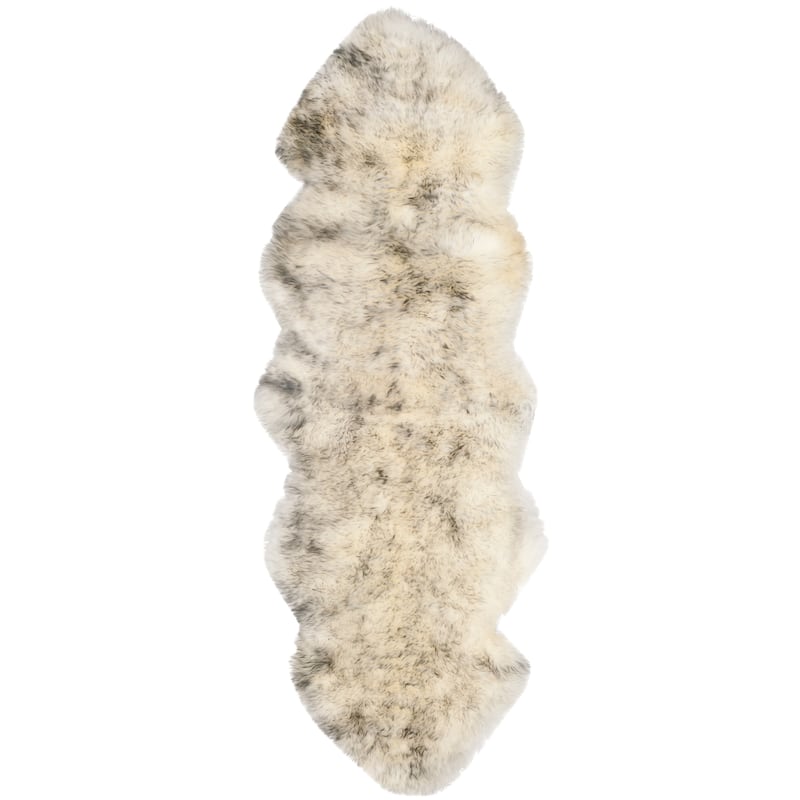 SAFAVIEH Handmade Natural Sheepskin Leanca 3.4-inch Thick Rug