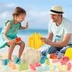preview thumbnail 3 of 1, 24-Piece Collapsible Beach Sand Toys Set for Kids