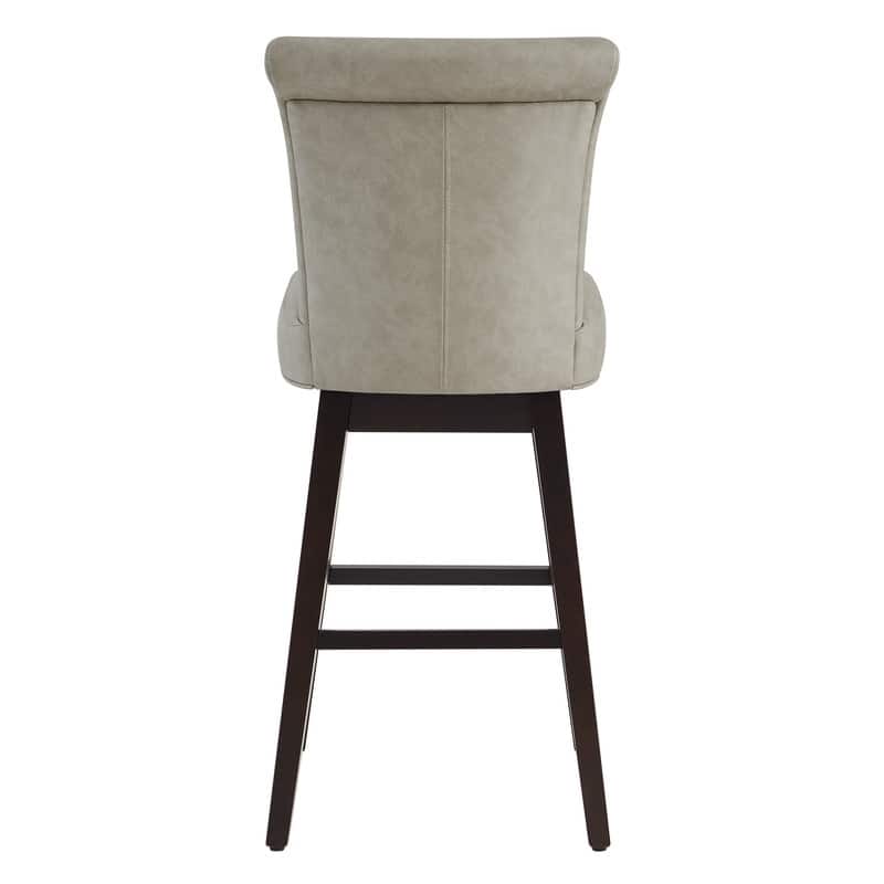 Spruce & Spring Noah Upholstered 26-inch Counter Height Swivel Barstool Set