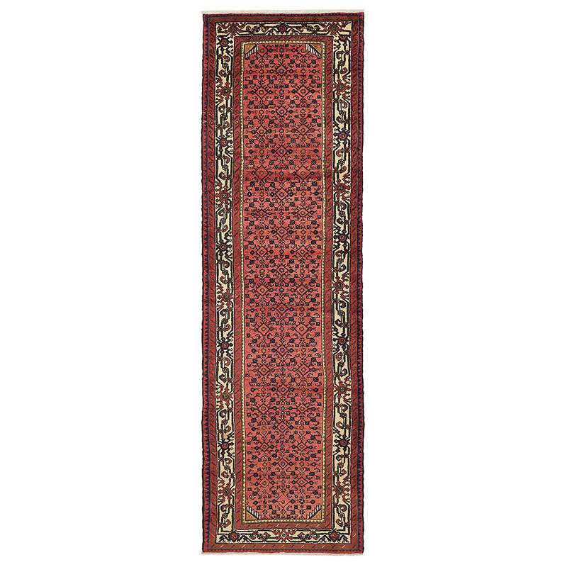ECARPETGALLERY Hand-knotted Andelz Dark Copper Wool Rug - 2'9 x 9'10