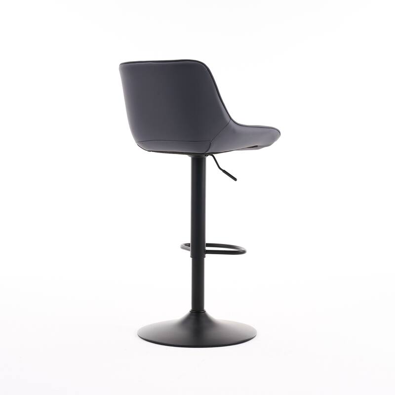 Swivel Upholstered Bar Stools Set of 2, Height Counter Stools