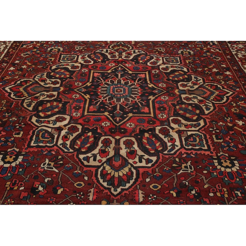 Hand Knotted Bhakhtiari Rust,Ivory Wool Traditional Oriental Area Rug - 11' 4'' x 16' 1''