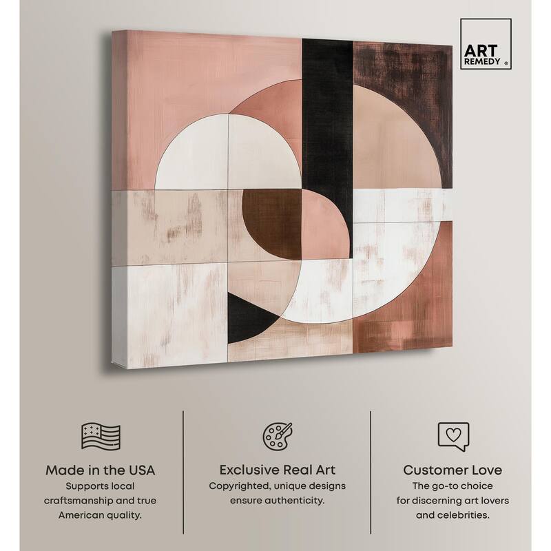 Modern Shapes I Canvas by Art Remedy, Gallery Wrapped