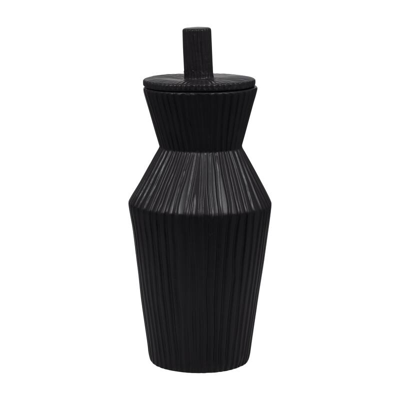 Sagebrook Home's Stoneware Vase Lidded Jar