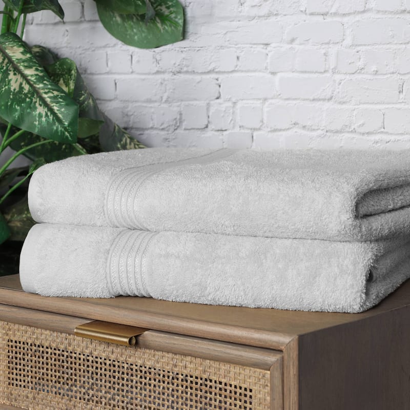 Superior Heritage Egyptian Cotton Absorbent Bath Sheet Set of 2