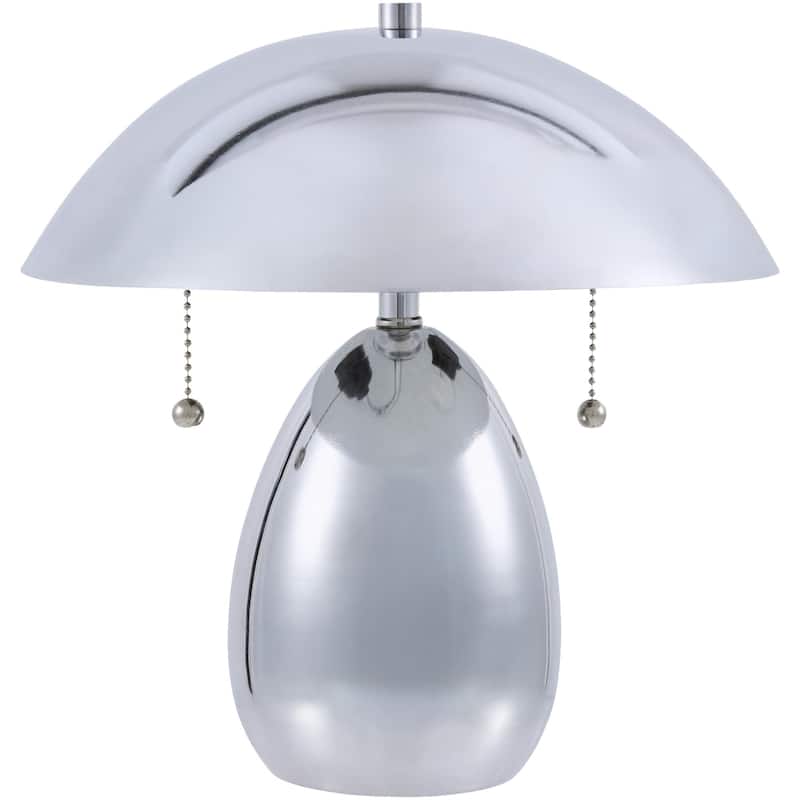 Livabliss Umberis Traditional Accent Table Lamp - Silver