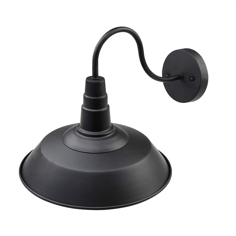 LNC Black Gooseneck Wall Sconces Barn Warehouse Farmhouse - D10.2"*H10"