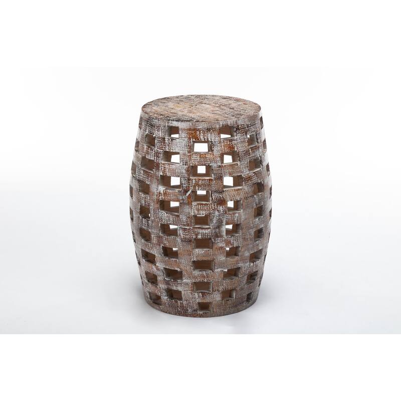 Boraam Hampton Weathered Walnut Side Table