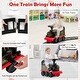 preview thumbnail 12 of 31, 6V Electric Kids Ride On Car Toy Train with 16 Pieces Tracks - 20.3" x 8.5" x 13.6"(L x W x H)