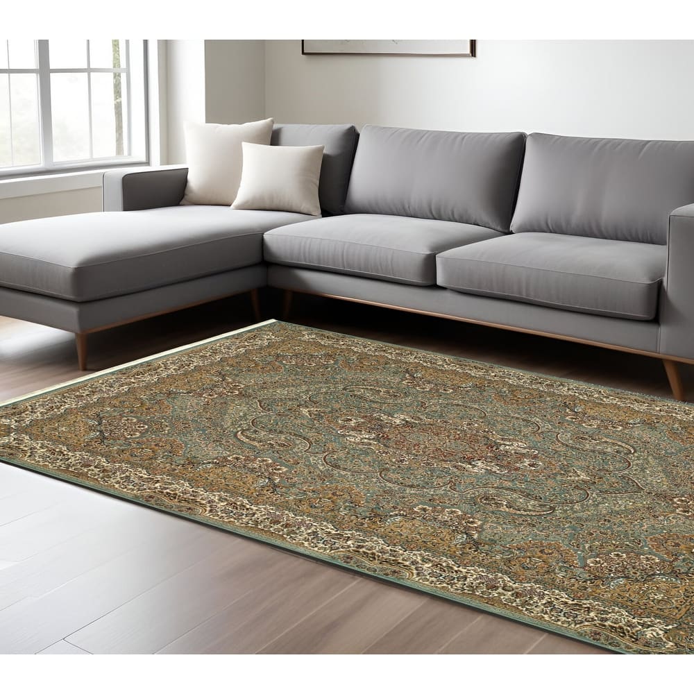 HomeRootsMedallion Traditional Runner Area Rug