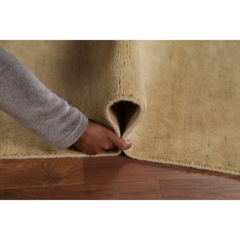 Gabbeh Oriental Runner Rug Hand-Knotted Wool Carpet - 4'1"x 11'3"
