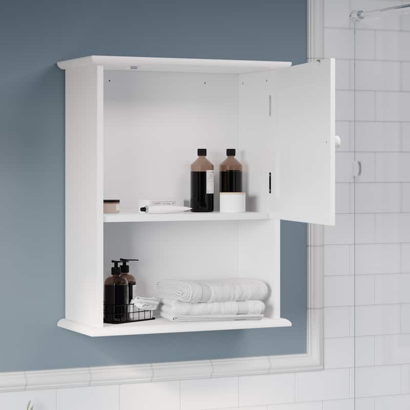 Lavish Home Modern Wall and Floor Spacesaver Bathroom Storage Cabinet