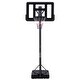 preview thumbnail 1 of 5, Roomfitters Portable Basketball Hoop, Adjustable Height 7.5-10ft, 44 Inch Backboard, Stable Base and Wheels, Black