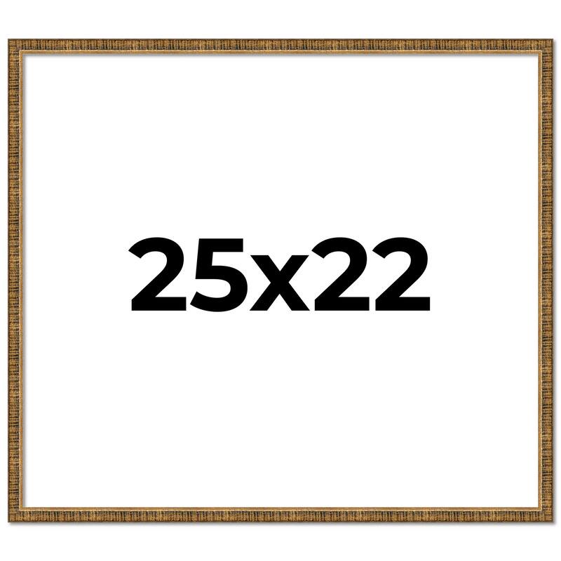 25x22 Frame Gold Solid Wood Picture Frame - Complete Modern Photo