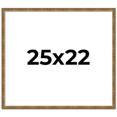 25x22 Frame Gold Solid Wood Picture Frame - Complete Modern Photo