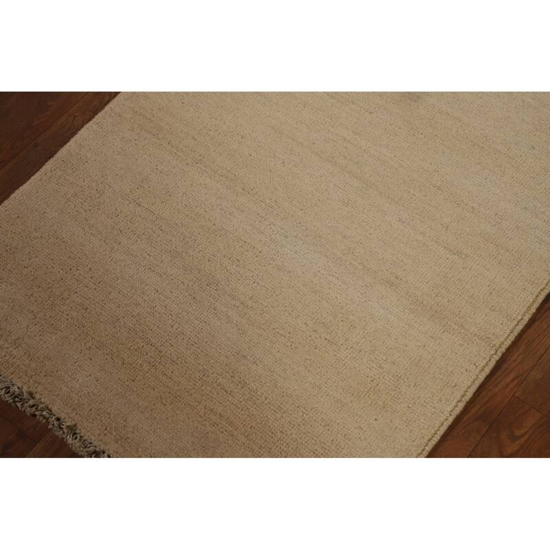 Gabbeh Oriental Foyer Rug Hand-Knotted Wool Carpet - 2'3"x 3'0"