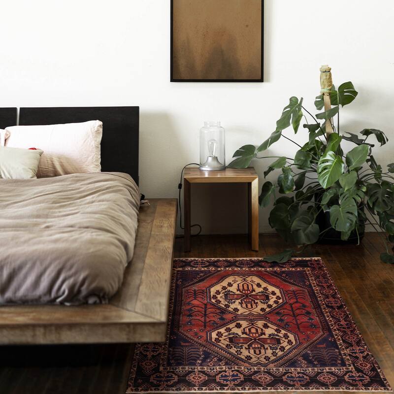 ECARPETGALLERY Hand-knotted Melis Dark Copper Wool Rug - 4'11 x 6'3