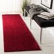 preview thumbnail 102 of 140, SAFAVIEH August Shag Solid 1.2-inch Thick Area Rug 2'3" x 10'  Runner - Red