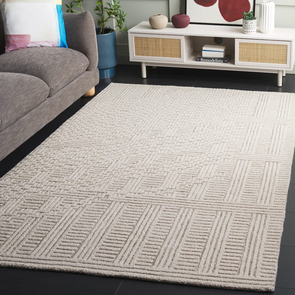 SAFAVIEH Handmade Harvest Niria Modern Contemporary Wool Rug