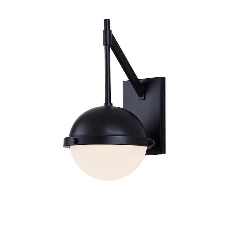 Justice Design Group Bowery LED Outdoor Wall Sconce - Matte Black