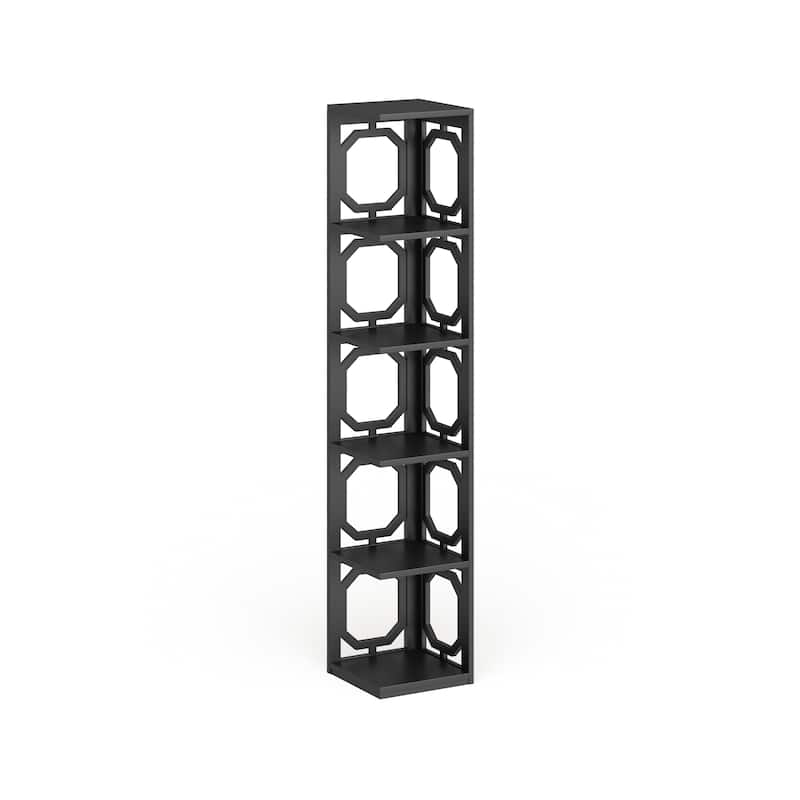 Convenience Concepts Omega 5 Tier Corner Bookcase