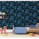 preview thumbnail 1 of 3, Solar Navy Multi Vinyl Wallpaper - 20.8 in. W x 33ft L - Double Roll