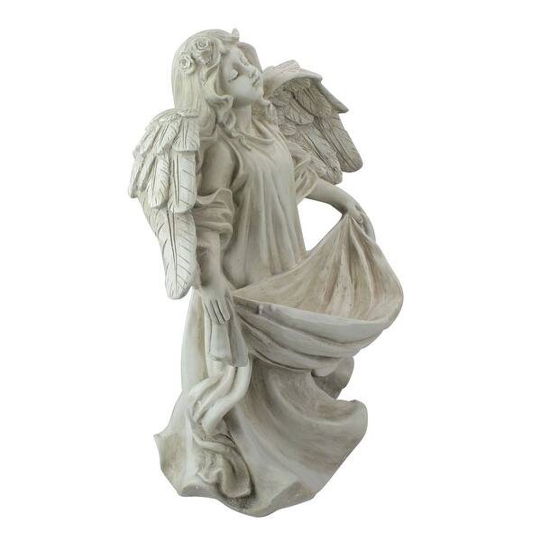 Shop 18 5 Serene Angel Bird Feeder Outdoor Garden Statue On
