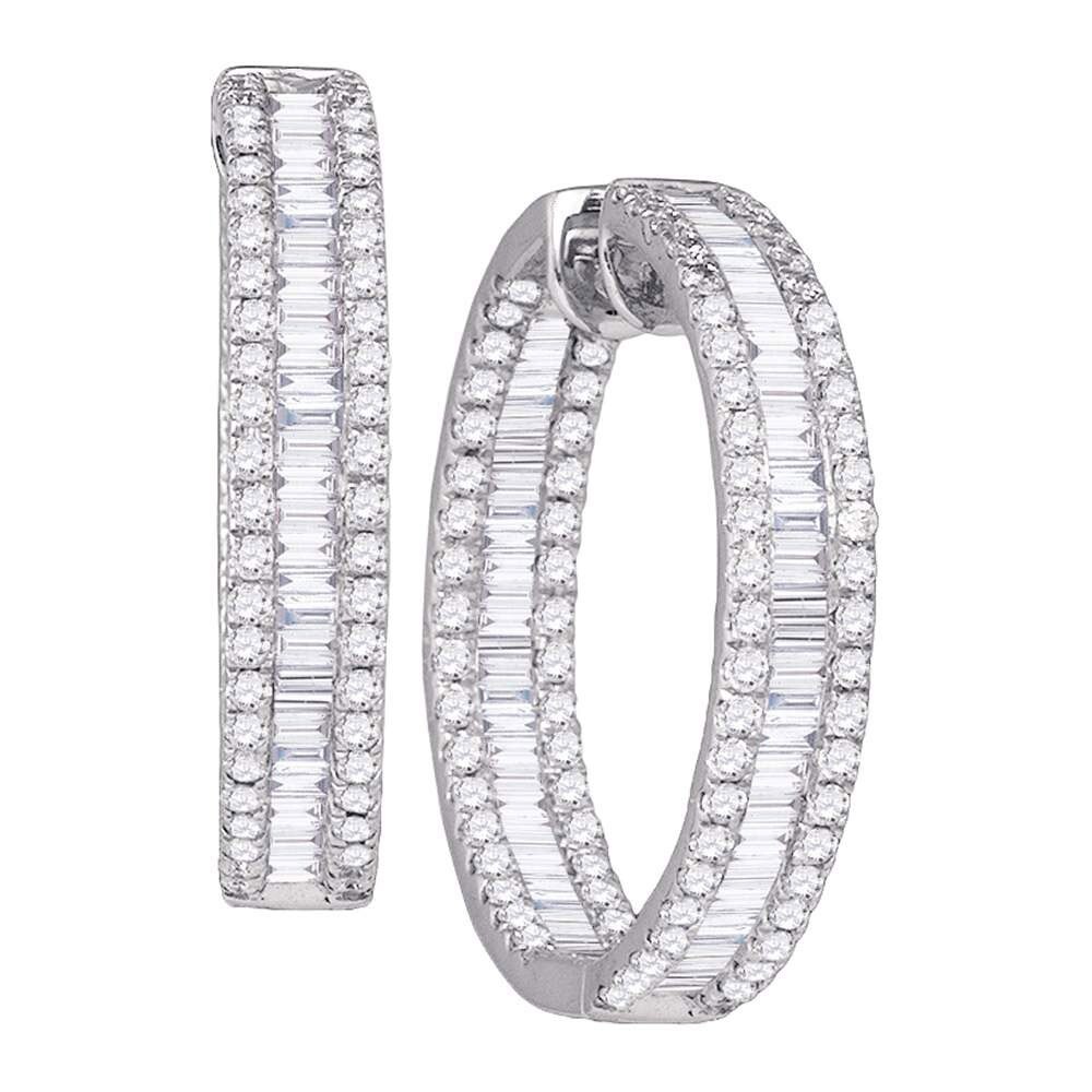 Buy Baguette, Hoop Diamond Earrings Online at Overstock | Our Best Buy Baguette, Hoop Diamond Earrings Online at Overstock | Our Best
