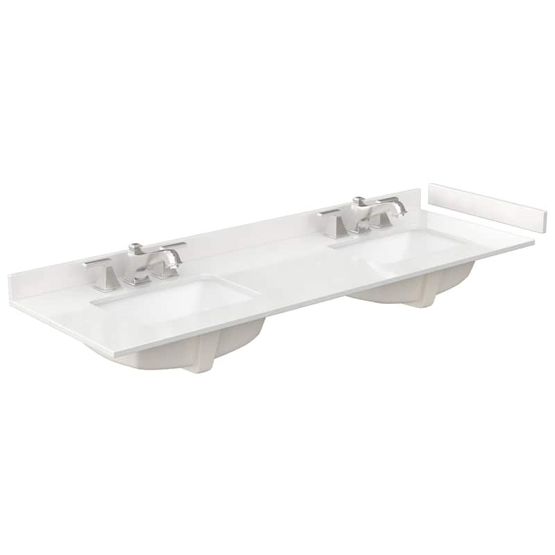 Icon 66-inch Double Vanity, Quartz Top