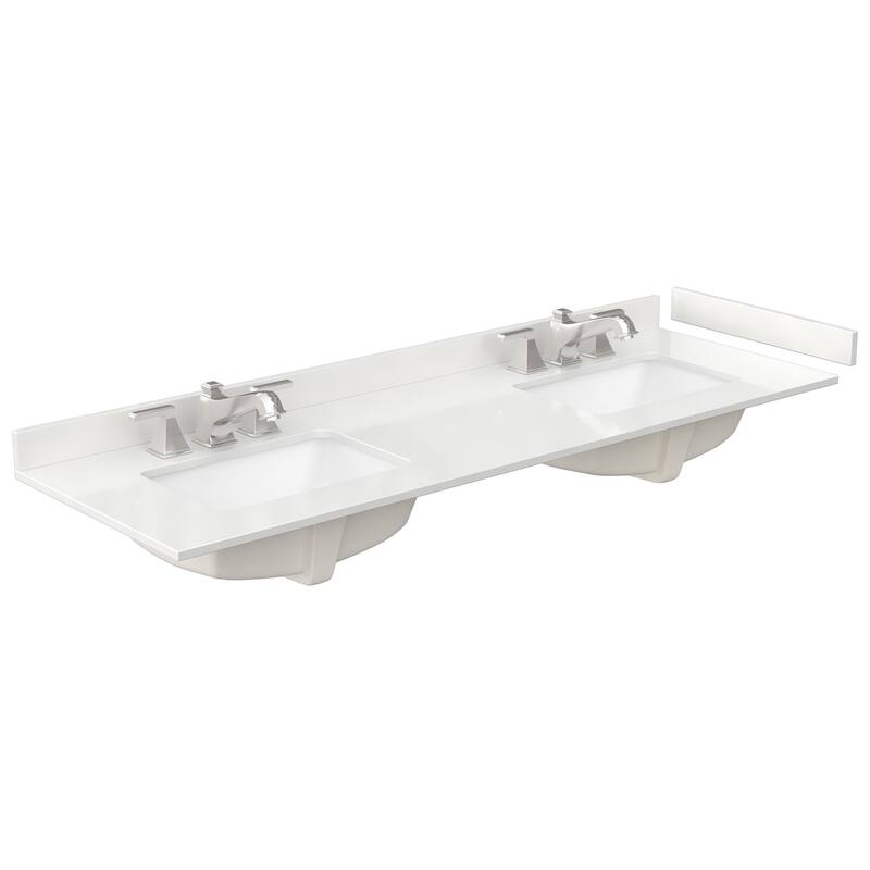 Miranda 66-inch Double Vanity, Quartz Top