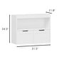 preview thumbnail 7 of 5, Large Capacity White Kids Toy & Book Storage Cabinet Organizer with Removable Wheeled Drawers, MDF Nursery Organizer