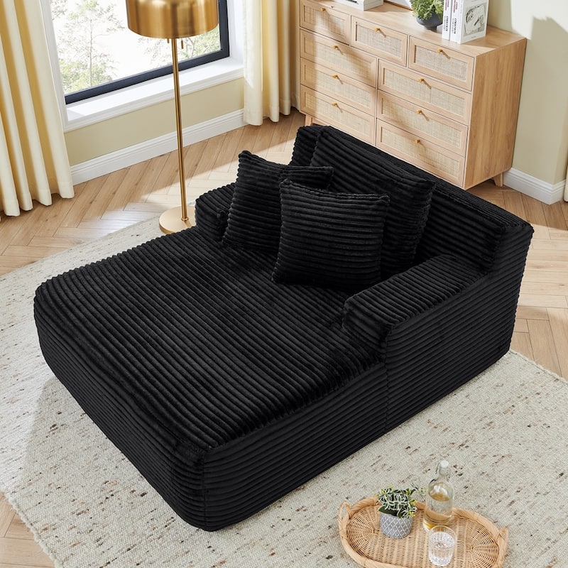 Modern Velvet Fabric Single Lazy Sofa Lounge Chair