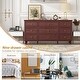 preview thumbnail 55 of 62, Modern Wood Dresser Bedroom Storage Drawer Organizer Closet Drawers